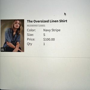 Banana Republic Oversized Linen Shirt